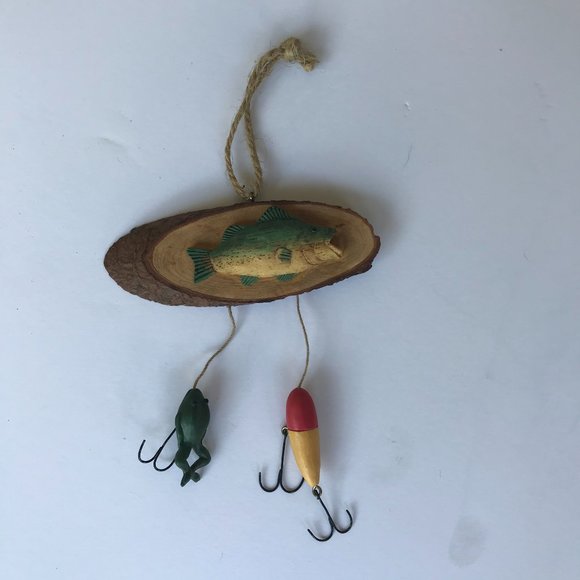Fish Ornament Frog Sinker Lures Retro Christmas - Picture 5 of 8